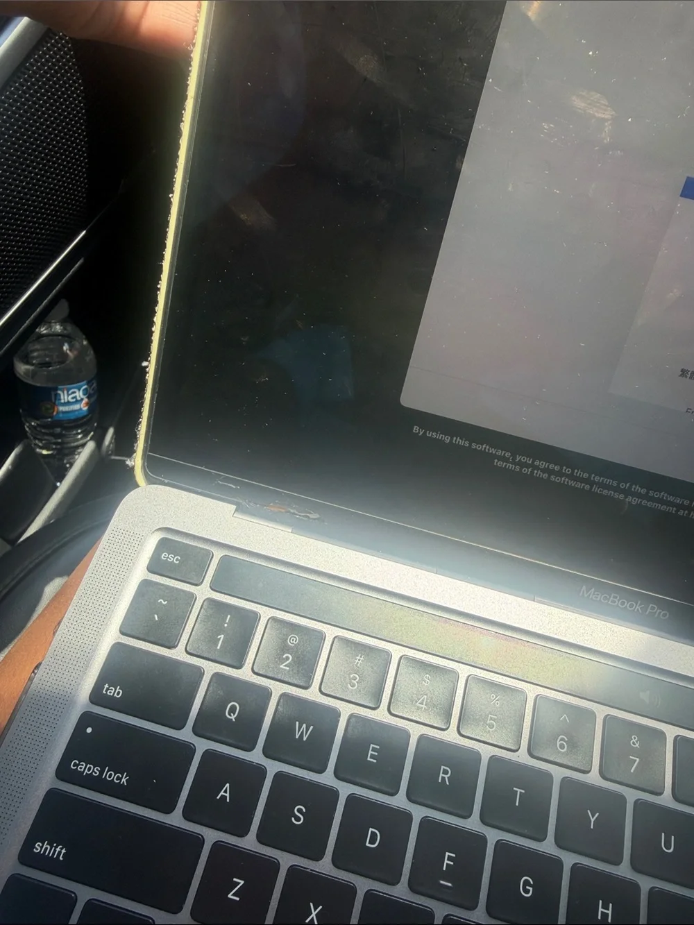 Apple Silver MacBook Laptop with Backlit Keyboard